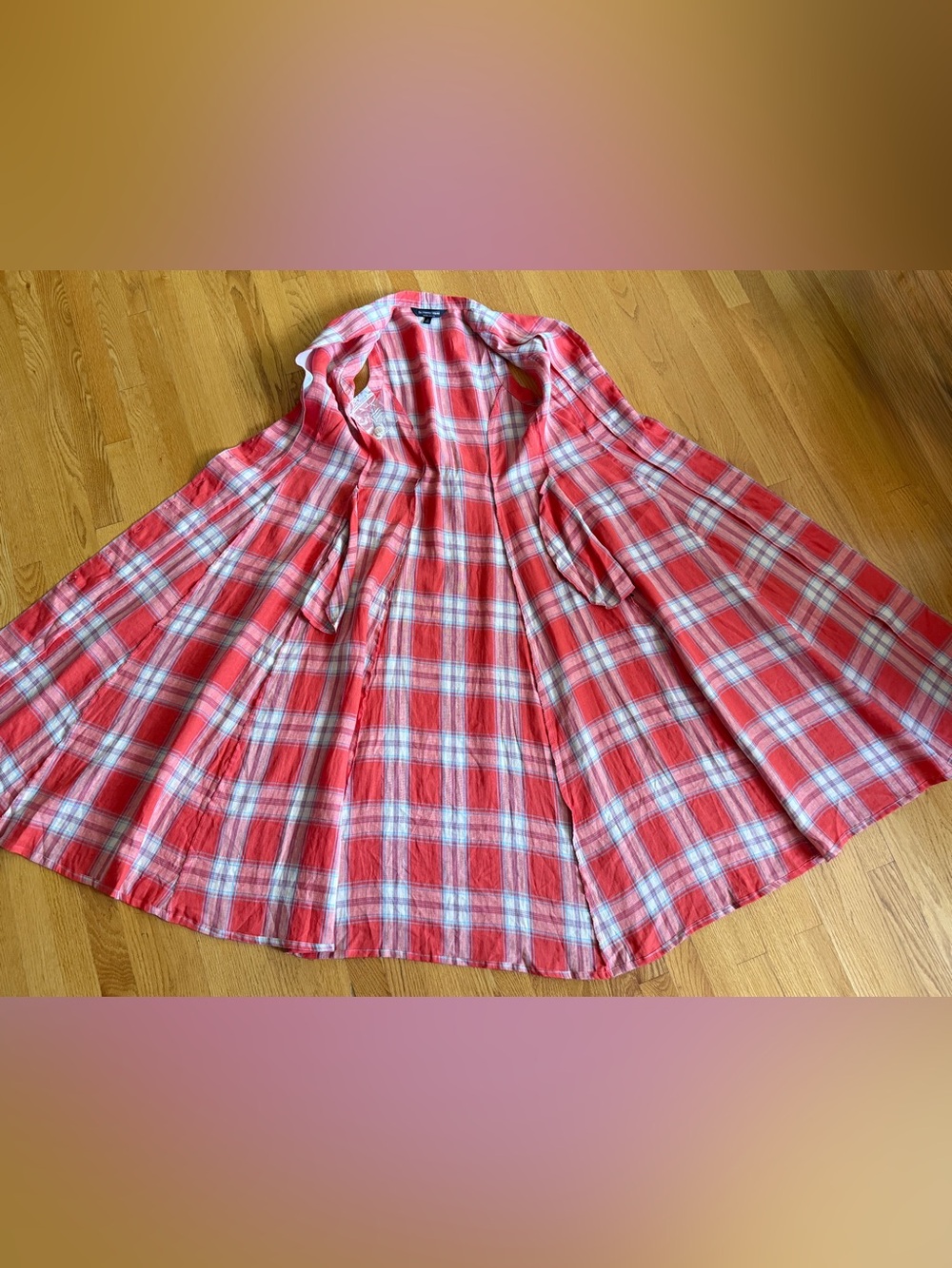 NEW* J. Peterman Linen Button-up Maxi Dress 8 Vintage Style 1940s ๐บ๐ธ *USA - Picture 14 of 15